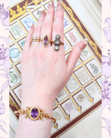 14K Dutch Victorian Trio Diamond Ring