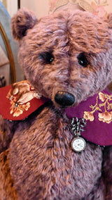 18K & Silver French Victorian Alphonse Auger Diamond Pocket Watch with Bow Brooch