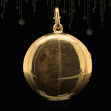 18K Victorian Diamond Monogram JR/RJ Blue Guilloche Enamel Locket