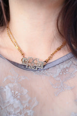 18K & Platinum Edwardian Diamond Monogram LL & Date Brooch c.1910