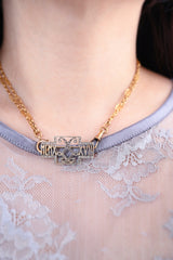 18K & Platinum Edwardian Diamond Monogram LL & Date Brooch c.1910