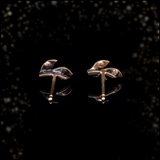 18K Dutch Victorian Diamond Leaf Earrings