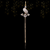 18K & Platinum Victorian Diamond Sword Pendant