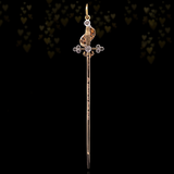 18K & Platinum Victorian Diamond Sword Pendant