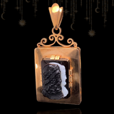 18K French Victorian Onyx Double Face Cameo Locket