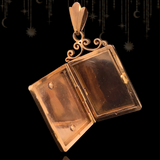 18K French Victorian Onyx Double Face Cameo Locket