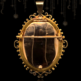 14K Dutch Victorian Diamond Star Locket-Brooch