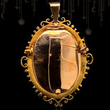 14K Dutch Victorian Diamond Star Locket-Brooch