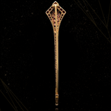 18K & Platinum Edwardian Diamond & Ruby Wand Brooch