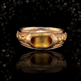 18K Georgian Enamel Dog, Heart & Angel Poison Ring