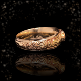 18K Georgian Enamel Dog, Heart & Angel Poison Ring