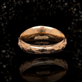 18K Georgian Fidelity Dog, Heart & Angel Enamel Poison Ring