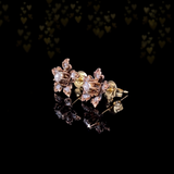 18K Dutch Victorian Diamond Flower Earrings