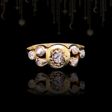 14K German Georgian Diamond Ring