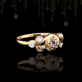 14K German Georgian Diamond Ring