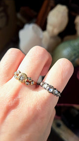 14K German Georgian Diamond Ring