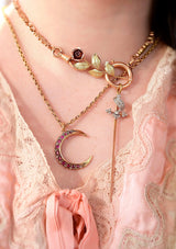 8K German Vintage Rose Bloom Earrings & Brooch Set