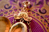 18K French Victorian Engraved Tassel Locket