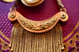 18K French Victorian Engraved Tassel Locket