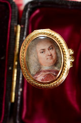 18K Georgian/Victorian Gentleman Portrait Ring