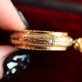 14K European Victorian Double Gentleman Portrait Locket