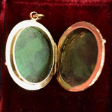 14K European Victorian Double Gentleman Portrait Locket