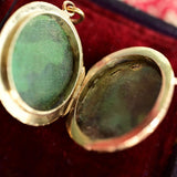 14K European Victorian Double Gentleman Portrait Locket