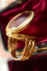 18K Georgian/Victorian Gentleman Portrait Ring