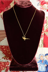 15K Victorian Pheasant Pendant