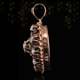 14K Austrian-Hungarian Victorian Diamond & Black Enamel Heart Locket