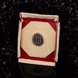 18K Post-Edwardian Bloodstone Intaglio 3 Axes Ring c.1917