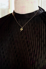 14K Art Deco Lord's Prayer Bible Book Pendant Charm (6 Languages) With Original Box