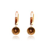 14K & Silver Georgian/Victorian Diamond Dangle Earrings