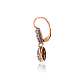 14K & Silver Georgian/Victorian Diamond Dangle Earrings