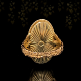 18K & Silver Georgian Diamond Bristol Blue Bague Au Firmament Ring