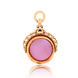 18K French Victorian Carnelian Initial C Spinner Fob Pendant