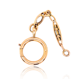 18K French Victorian Intricate Chain Extender with Large Bolt Ring 3"