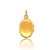 18K French Victorian Enamel & Diamond Cherubs Angel Cross Locket