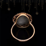 14K German Victorian Miniature Cherub Diamond Ring