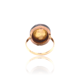 18K & Silver Victorian Miniature Cherub Diamond Ring