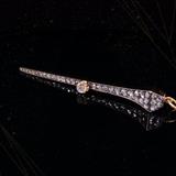 18K & Silver Victorian Diamond Nail Pendant