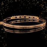 Sold on Layaway | 18K Victorian Diamond & Sapphire Bangle