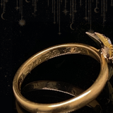 18K & 22K Diamond Star Ring Inscribed " FMH to CP Dec 25. 1919"