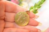 14K Dutch Victorian Diamond "13" Pendant