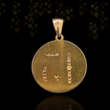 14K Dutch Victorian Diamond "13" Pendant