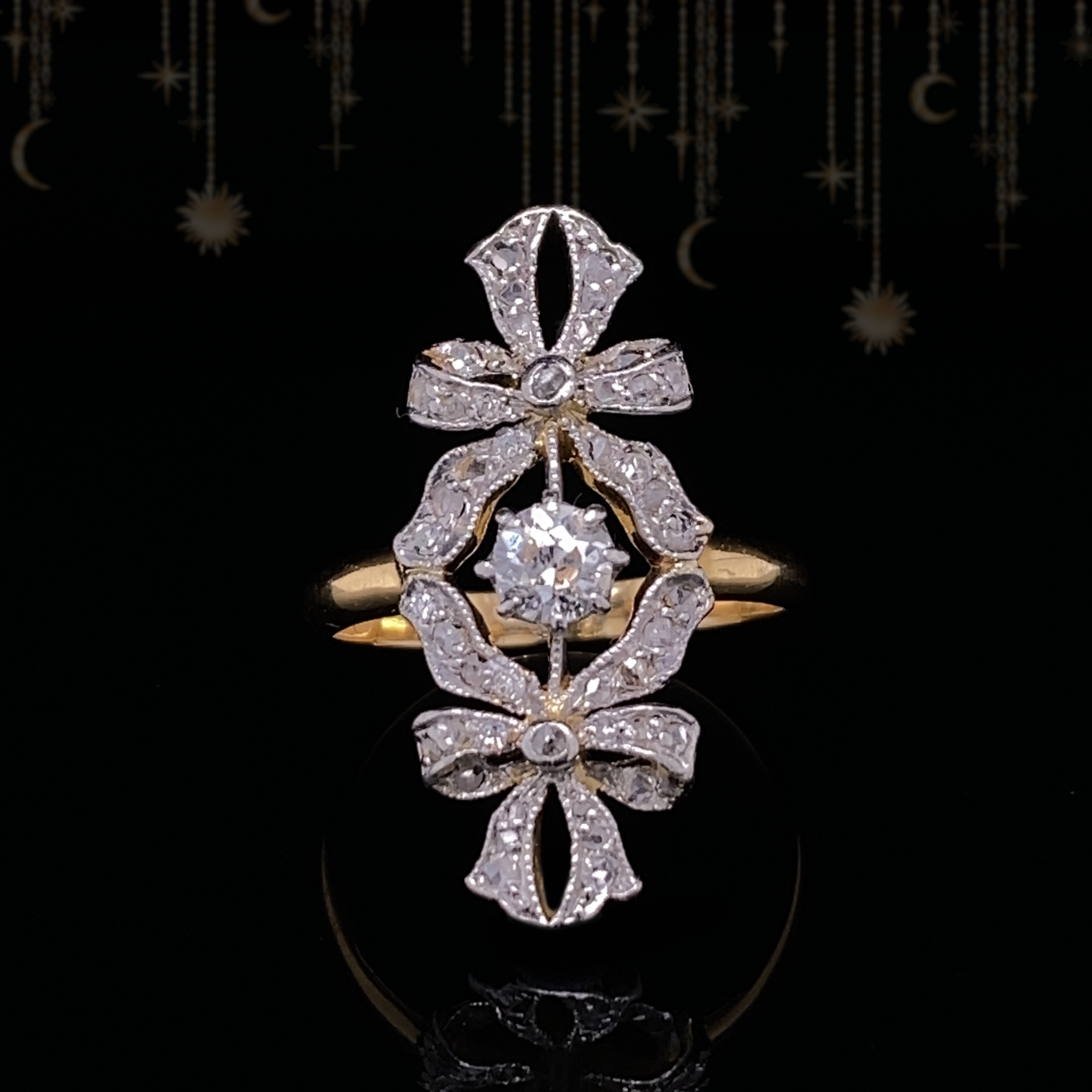 Diamond Platinum Edwardian Bow Brooch – Grace Estate Jewels