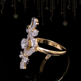 18K & Platinum Edwardian Diamond Bow Garland Ring