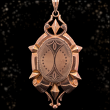 14K European Victorian Swan Enamel Locket