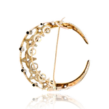 18K & Silver Victorian Diamond Crescent Pendant