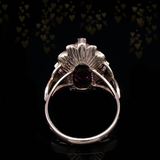 Sold on Layaway | 14K Art Deco Diamond & Ruby Navette Ring